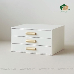 Hộp Trang Sức Sơn Mài Hình Chữ Nhật 3 Tầng