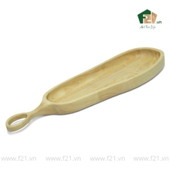 Đĩa bày món gỗ tự nhiên có lỗ treo