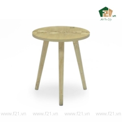 Bàn phụ tròn 3 chân gỗ burl