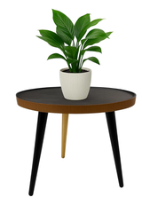 Bàn tròn sơn mài 3 chân