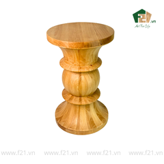 Bàn tròn decor gỗ tự nhiên dáng đồng hồ cát cách điệu