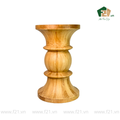 Bàn tròn decor gỗ tự nhiên dáng đồng hồ cát cách điệu