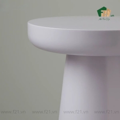 Bàn phụ tròn chân trụ sơn mài