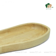 Đĩa bày món gỗ tự nhiên có lỗ treo
