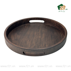 Khay tròn gỗ sồi