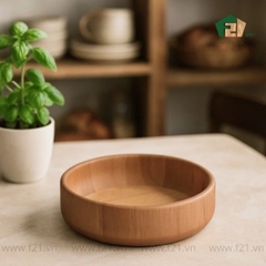 Tô tròn gỗ tự nhiên cỡ trung
