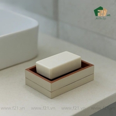 Khay đựng xà phòng sơn mài kèm khay hứng nước