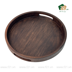 Khay tròn gỗ sồi
