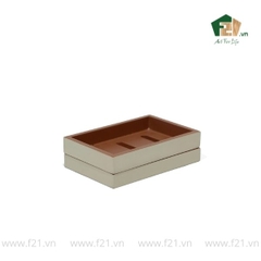 Khay đựng xà phòng sơn mài kèm khay hứng nước