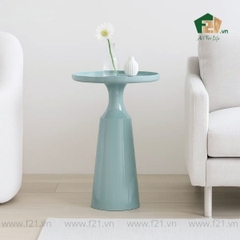 Bàn phụ tròn sơn mài chân dáng chữ A