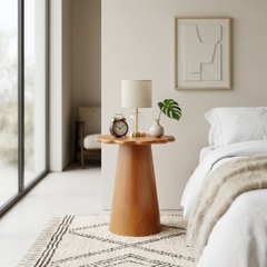 Bàn cánh hoa decor gỗ dáng chữ A độc đáo