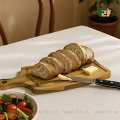 Thớt chữ nhật gỗ tự nhiên có tay cầm