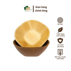 Tô Vuông Bo Góc Gỗ Ash