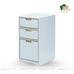 Tủ gỗ cao su sơn mài 3 ngăn kéo