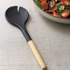 Muỗng trộn salad gỗ tự nhiên có 2 tone màu