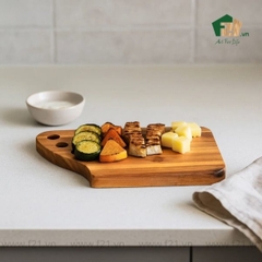 Thớt chữ nhật gỗ tự nhiên khuyết góc