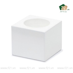 Chân nến hình khối lập phương sơn mài