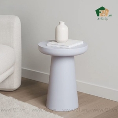 Bàn phụ tròn chân trụ sơn mài