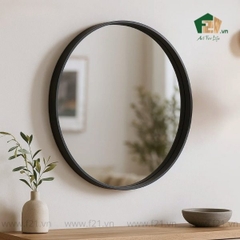 Gương tròn treo tường sơn mài