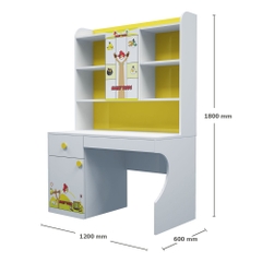 Bàn Học Trẻ Em Angry Bird Sơn Mặt Vàng