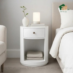 Bàn phụ sơn mài có kệ hở và ngăn kéo