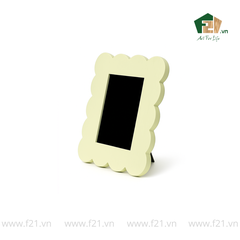 Khung tranh chữ nhật gỗ sơn mài viền lượn sóng mềm mại