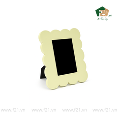 Khung tranh chữ nhật gỗ sơn mài viền lượn sóng mềm mại