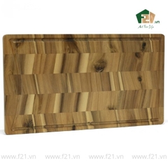 Thớt chữ nhật gỗ tự nhiên vân xương cá
