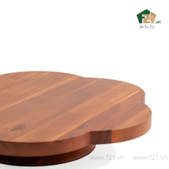 Giá đỡ bánh hình bông hoa gỗ tự nhiên