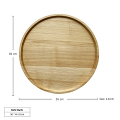 Đĩa Gỗ tràm Hình Tròn Vành Cao