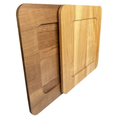 Đĩa Gỗ Tự Nhiên Hình Vuông Vành Rộng