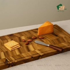 Thớt chữ nhật gỗ tự nhiên vân xương cá