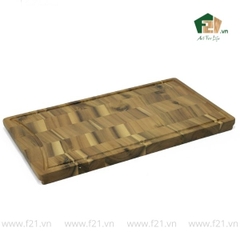 Thớt chữ nhật gỗ tự nhiên vân xương cá