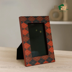 Khung hình chữ nhật sơn mài họa tiết argyle