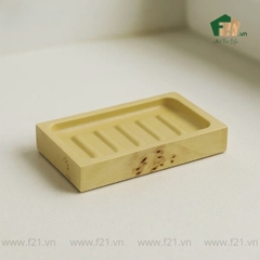 Khay chữ nhật đựng xà phòng Burl Veneer