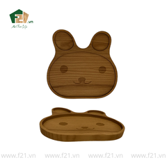 Đĩa Gỗ Hình Gấu