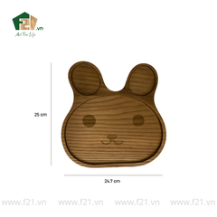 Đĩa Gỗ Hình Gấu