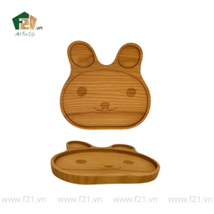 Đĩa Gỗ Hình Gấu