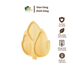 Đĩa gỗ hình lá