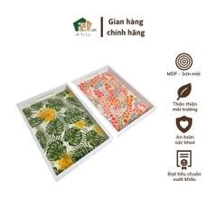 Khay chữ nhật sơn mài