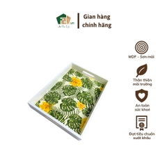 Khay chữ nhật sơn mài