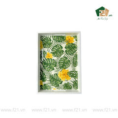 Khay chữ nhật sơn mài