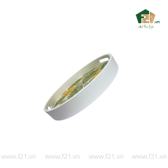 Khay tròn sơn mài