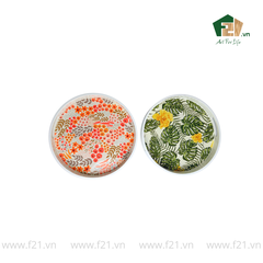 Khay tròn sơn mài