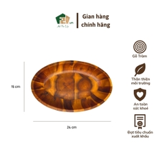 Tô oval gỗ tràm