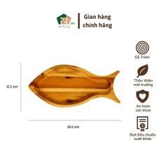 Đĩa hình cá gỗ tràm