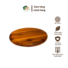 Dĩa oval gỗ tràm