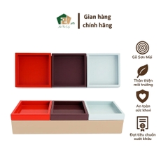 Khay sơn mài bộ 4