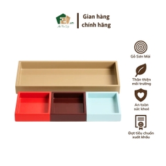 Khay sơn mài bộ 4