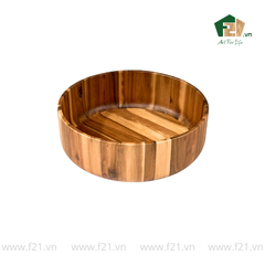 Tô tròn thành đứng gỗ tự nhiên vân sóng độc bản